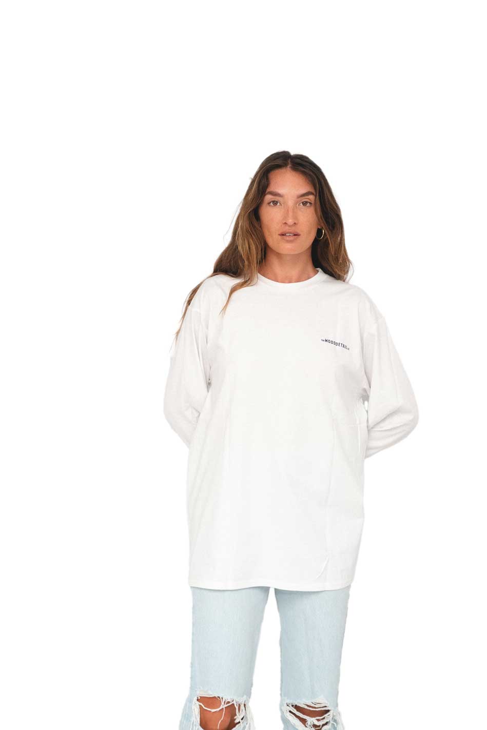 Control Long Sleeve White T-Shirt